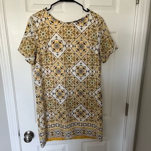 Yellow/Gold Patterned Dress